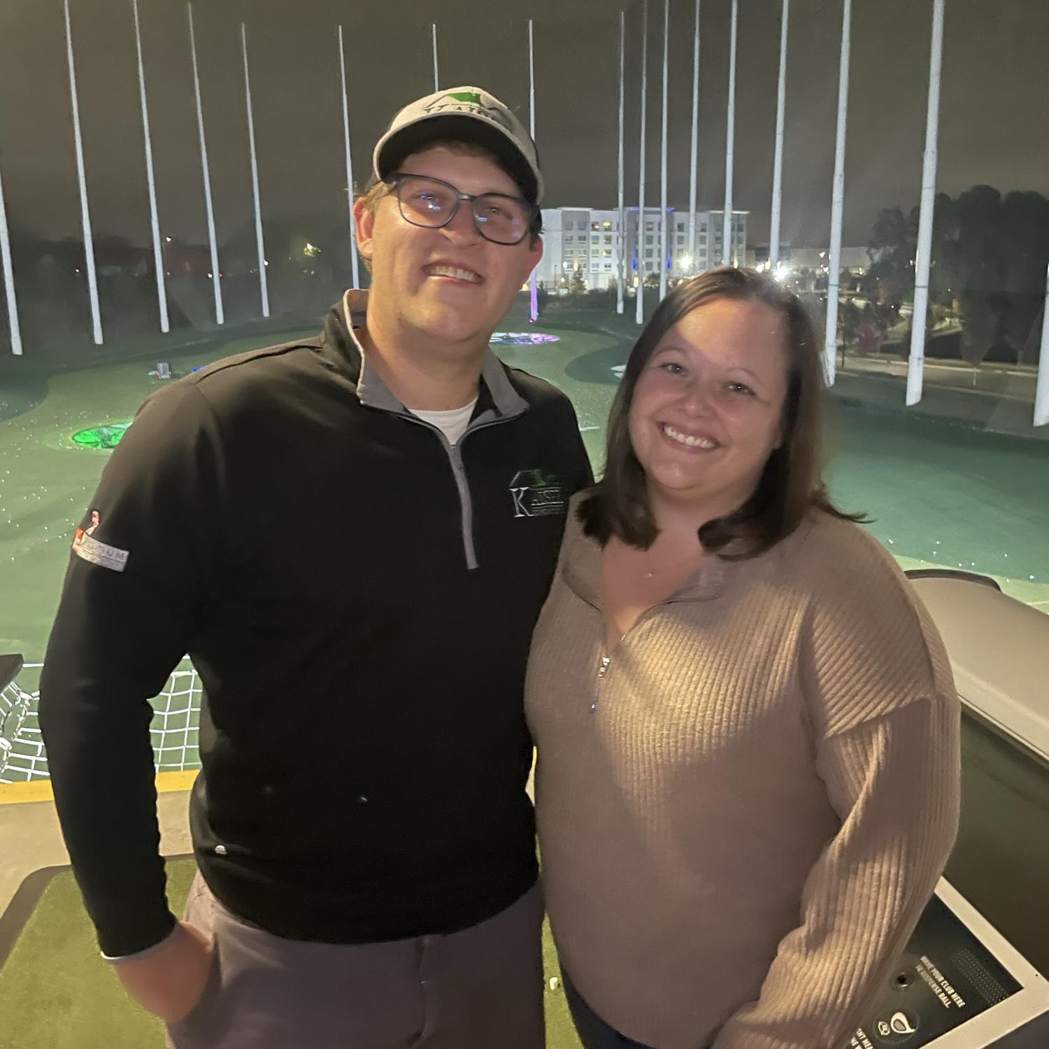 First date location- top golf