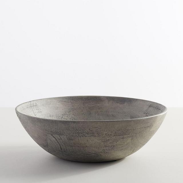 Chateau Acacia Wood Salad Bowl, Large 14" - Gray