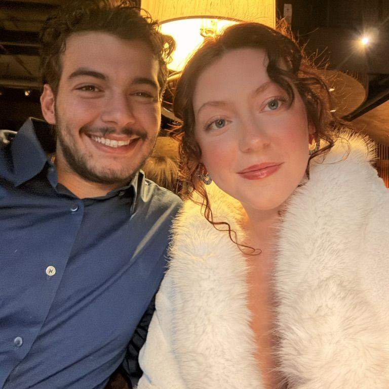 Celebrating our engagement at The Nutcracker!