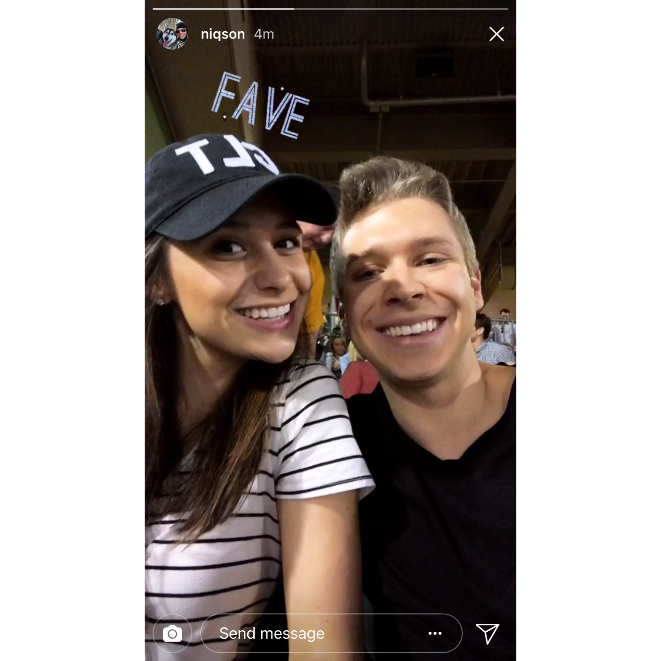 Our first date as "boyfriend and girlfriend" at the Charlotte Knights baseball game- April 2018
