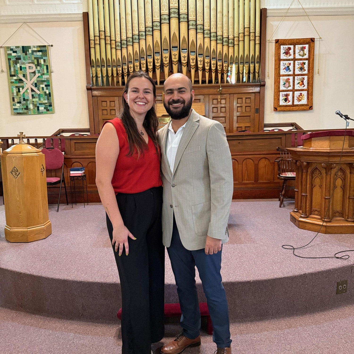 Snapped after Alex got ordained and officially became a Rev.