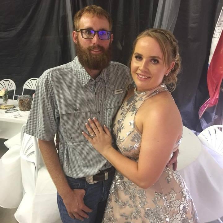 The couple at Tristan's wedding! (Matron of honor)