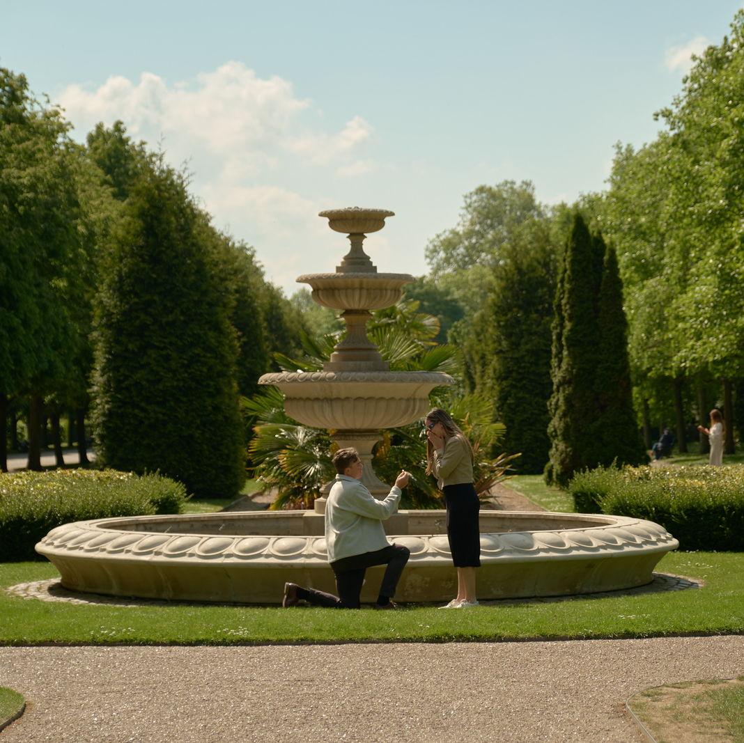 Ben proposed on 5/9/25 in Regent's Park in London.