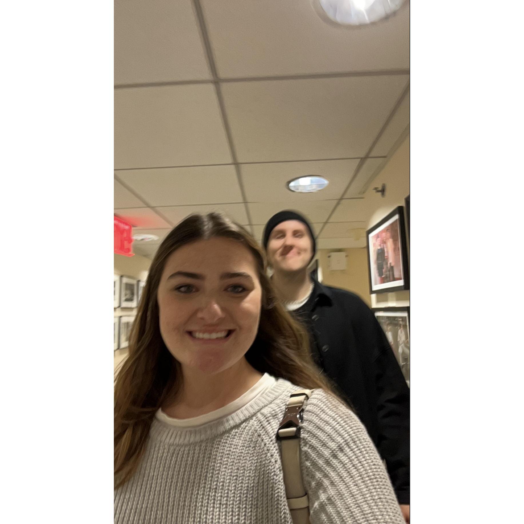 While in NYC we waited to get standby tickets to see Seth Meyers and we got on the show! We got the last 2 seats. It was such a rush going backstage!