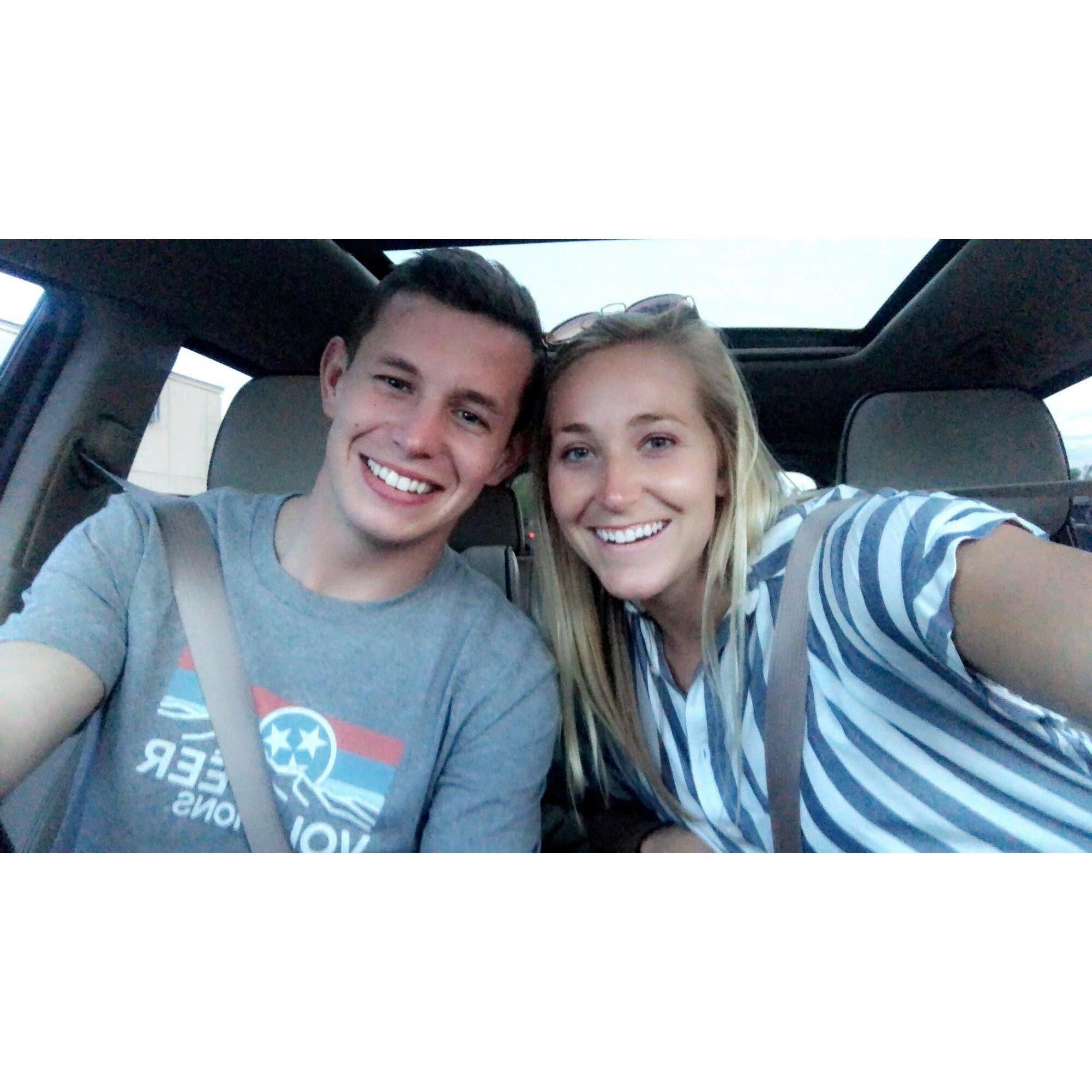 road trip to Nashville (Fun Fact: where we said "I love you" for the first time!)
