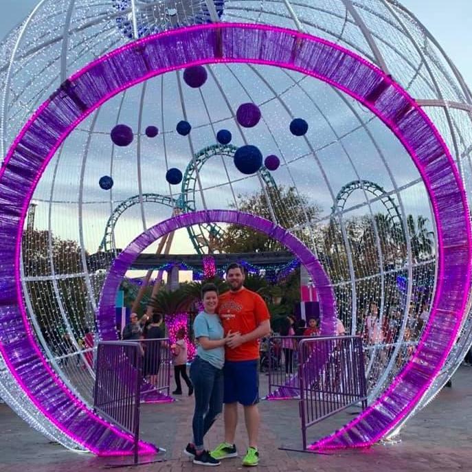 Julia & Stephen at Six Flags Fiesta Texas