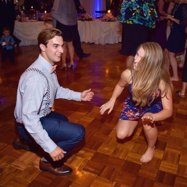 Our first wedding we went to, and proof Corey can dance!