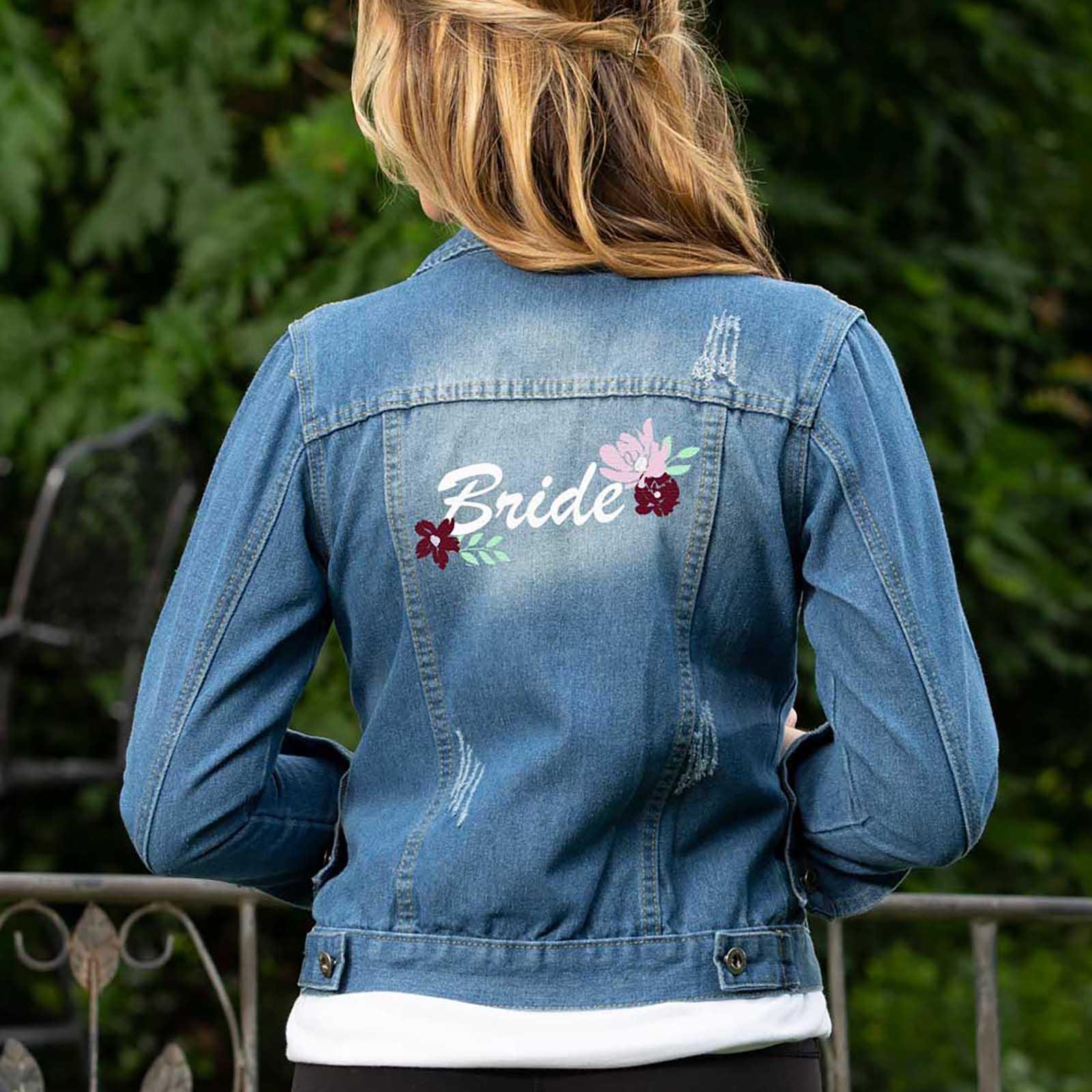 personalized jean jacket