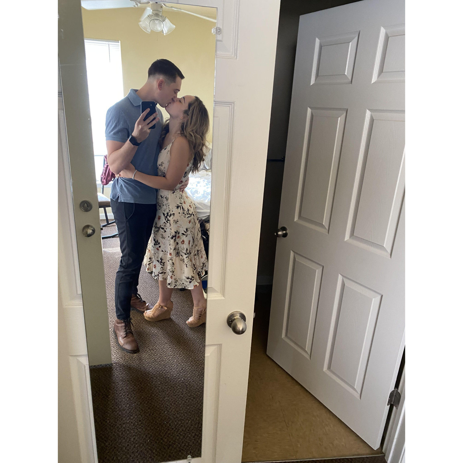 July 2021: Our first picture as a couple!