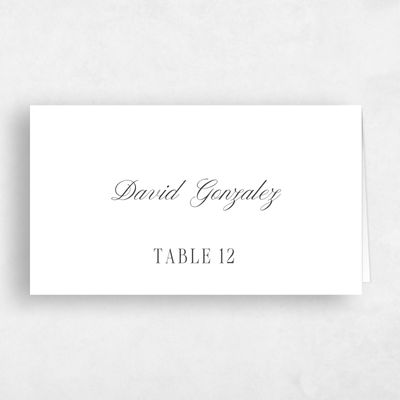 Multi-Colored Wedding Place Card - Roscana