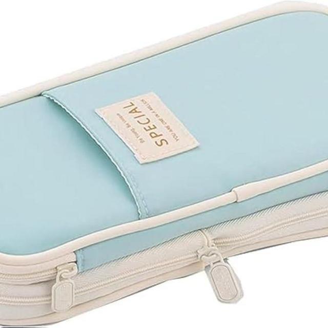 Arnuixty Colorful Large Storage Pencil Case Pen Bag with Zipper Big Capacity Pouch Organizer for Office Travel Holder Box