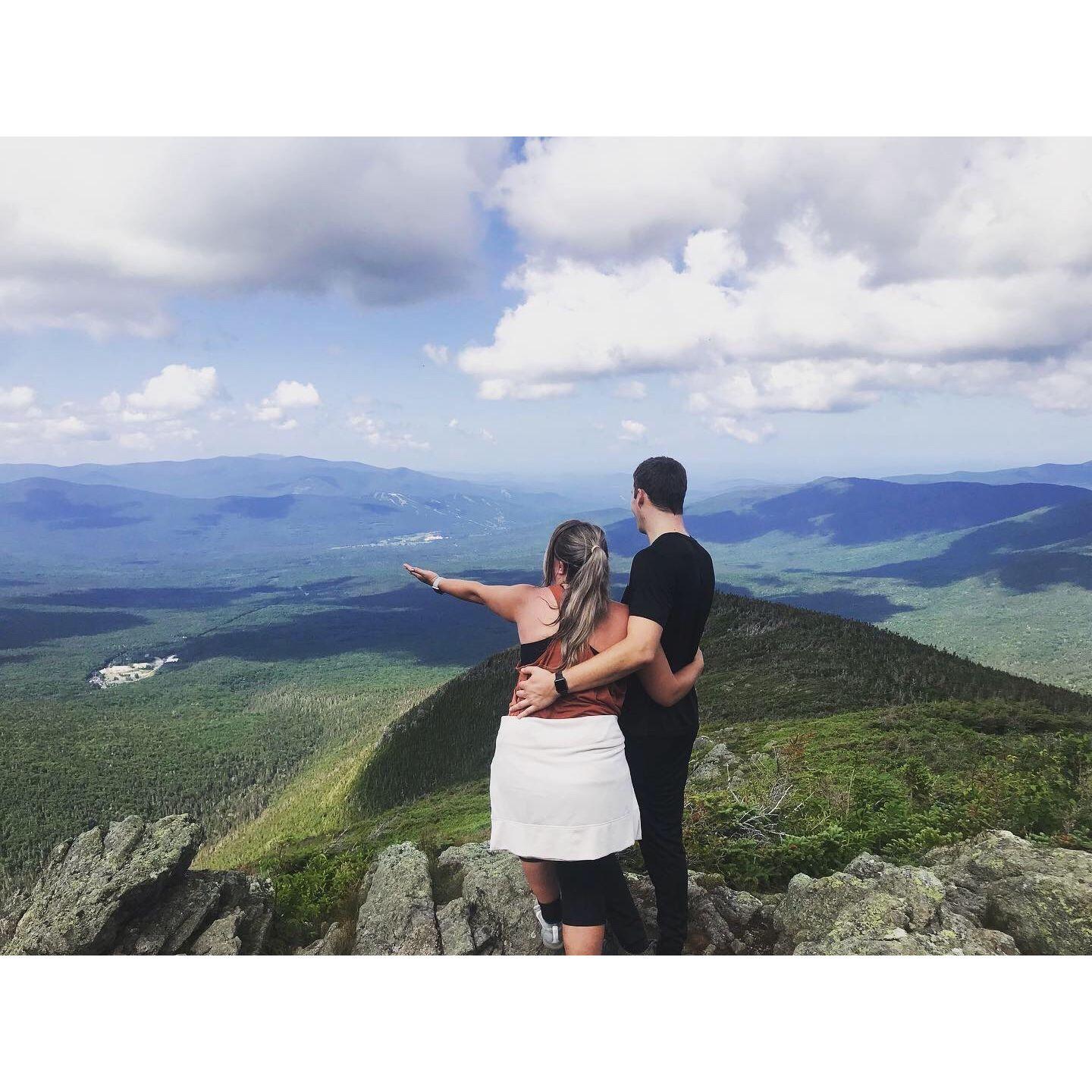 We hiked the highest peak in northeastern U.S. - Mount Washington - on a whim as our first hike ever together. In fact, on this trip, we even had to buy sneakers because we were not prepared.