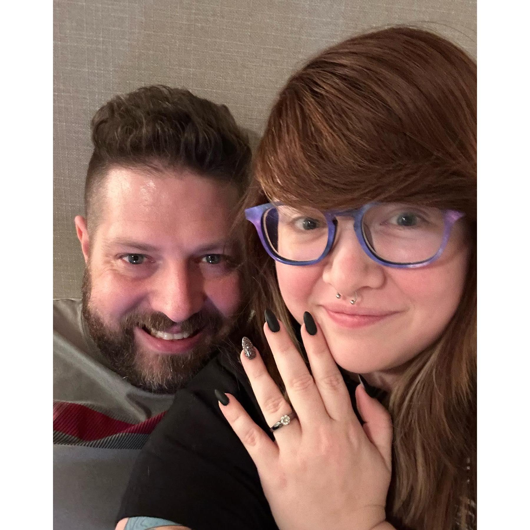 Right after he Proposed