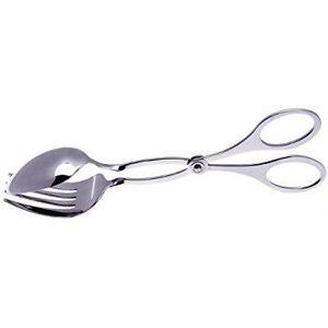 Chef Craft 20353 1-Piece Premium Plastic Salad Tongs, Clear, 11-1/4-Inch 3-Pack