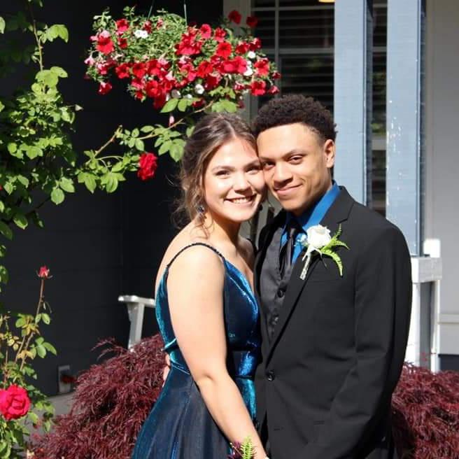 Emma’s senior year prom in 2019