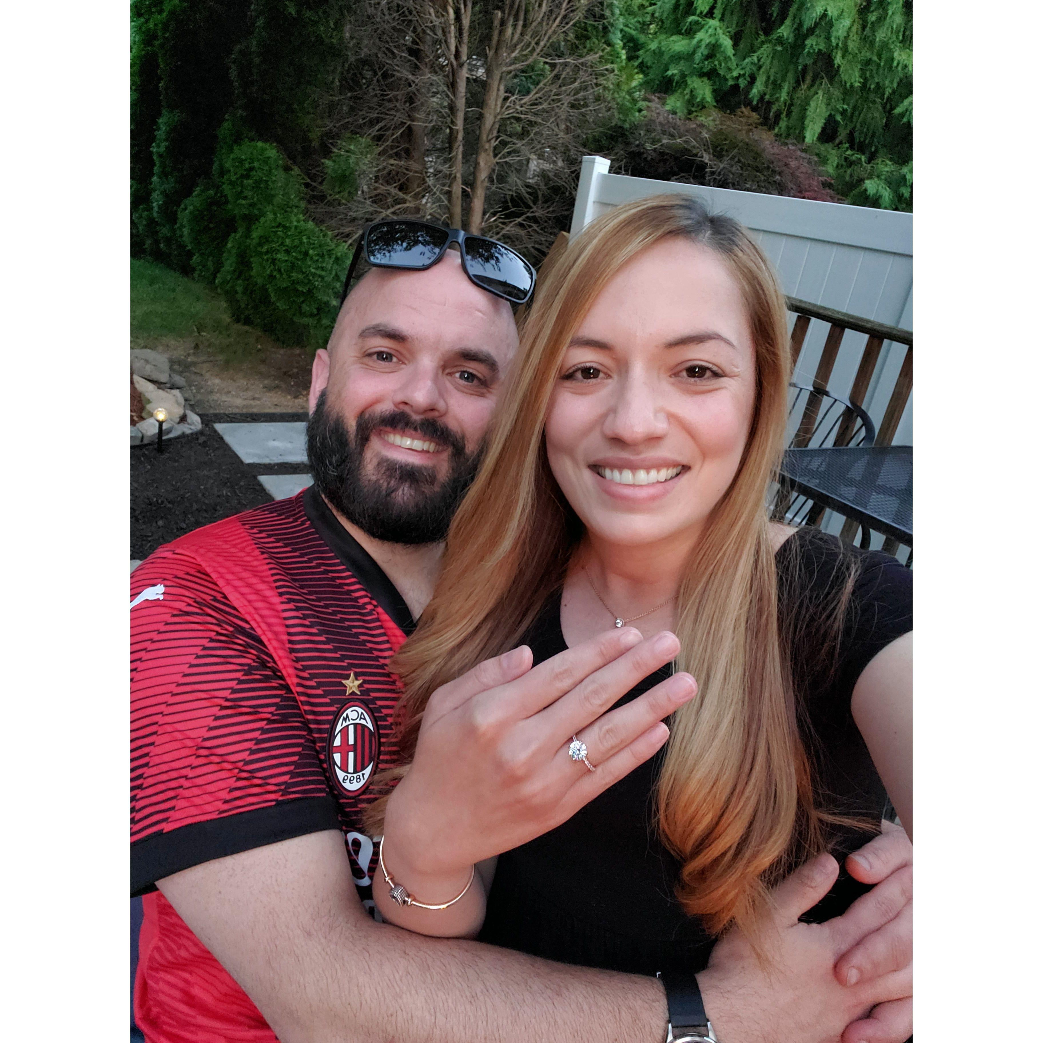 Right after he proposed