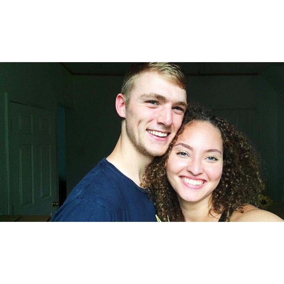 First photo in our first apartment together