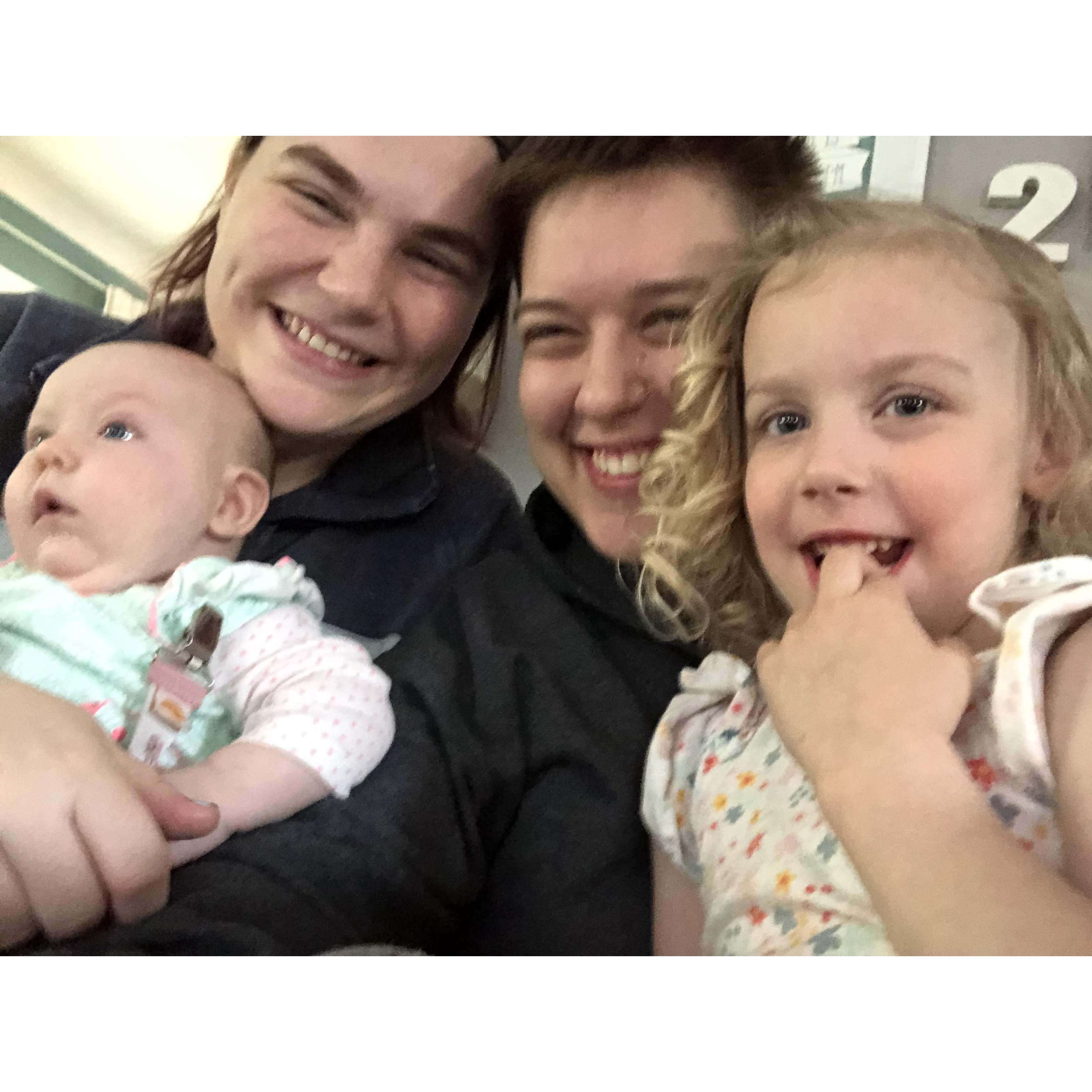 We love hanging out with these girlies, so many goofballs in one photo!