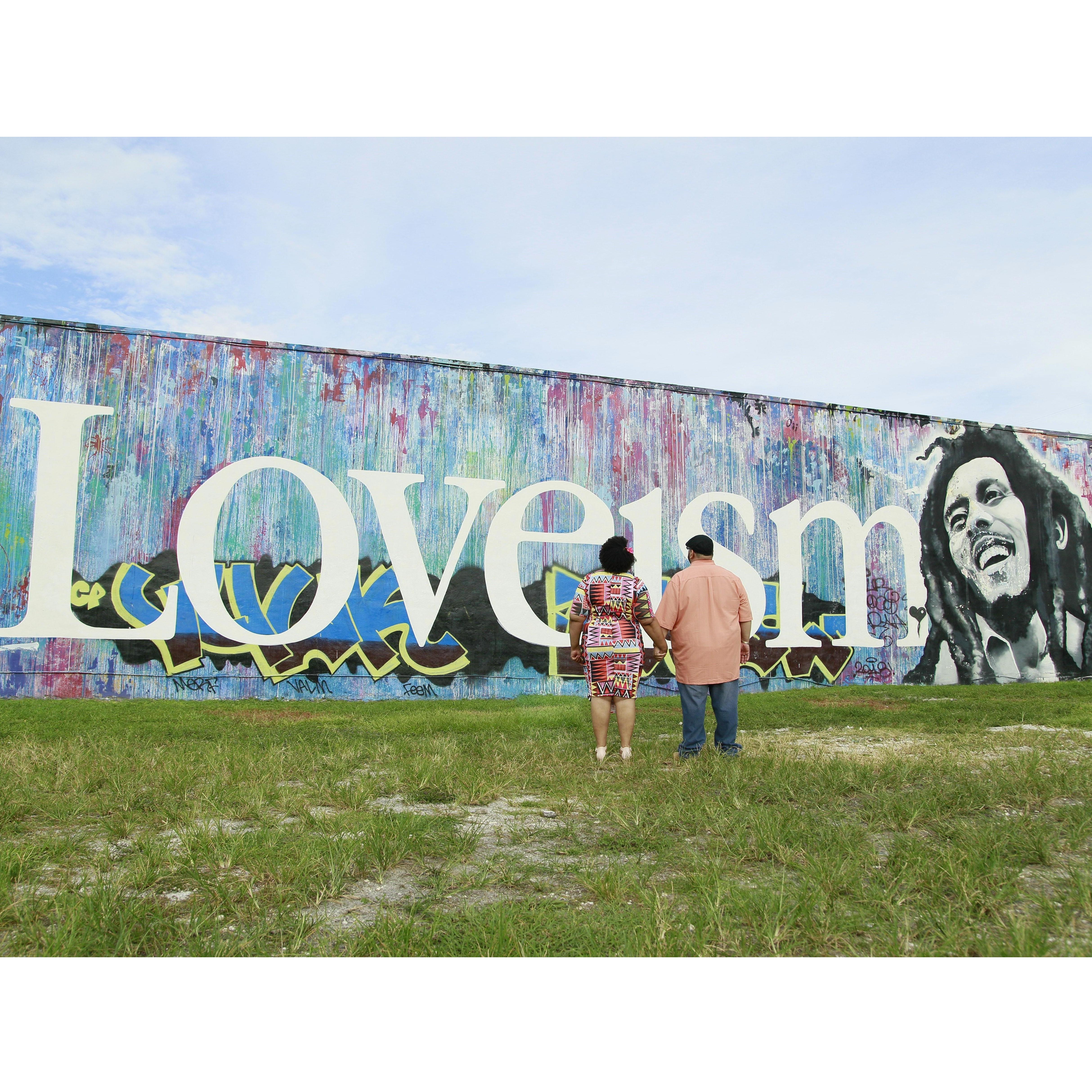 Engagement photo shoot in our beloved Wynwood. We are art, love and creativity.