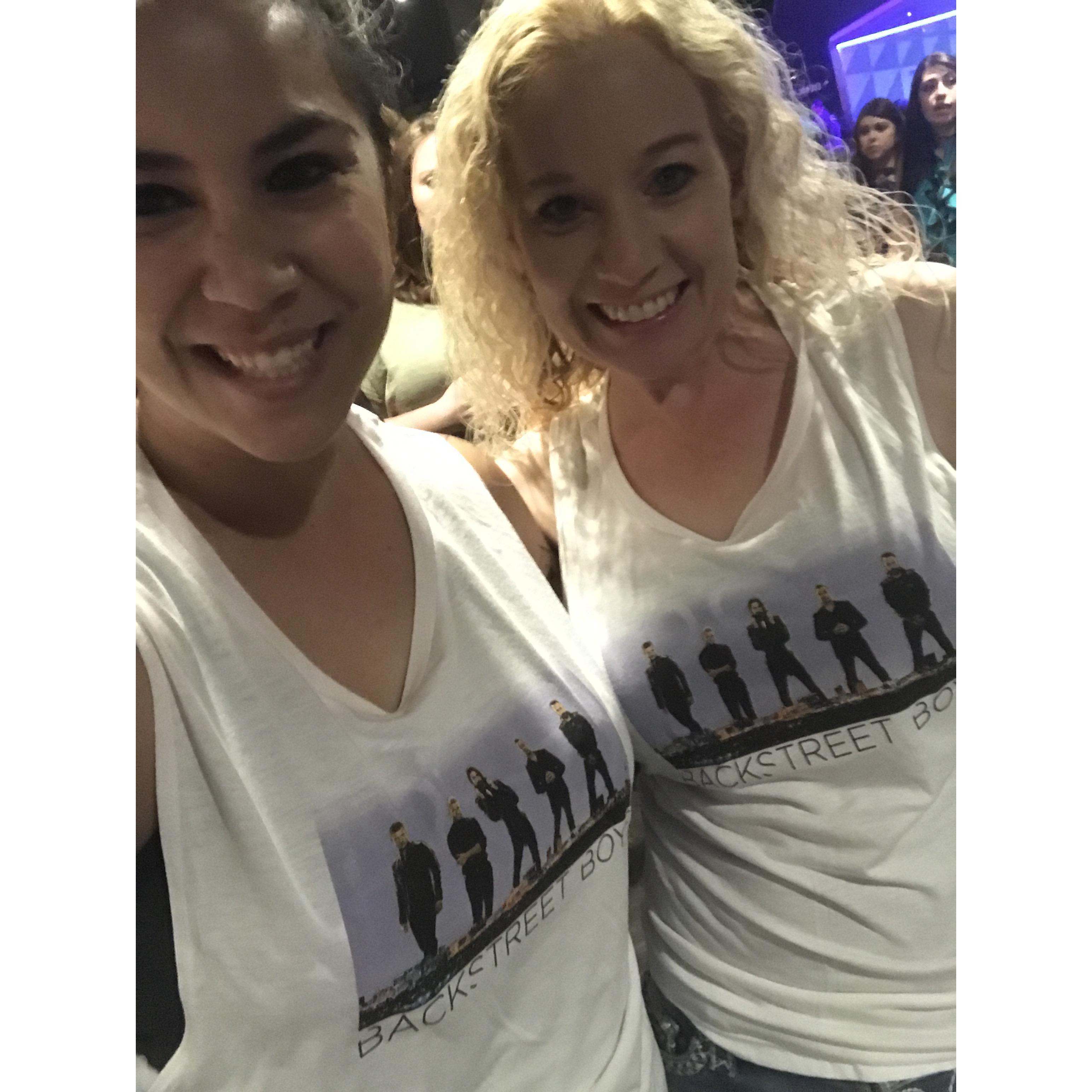 Waiting for Backstreet Boys to perform in Las Vegas