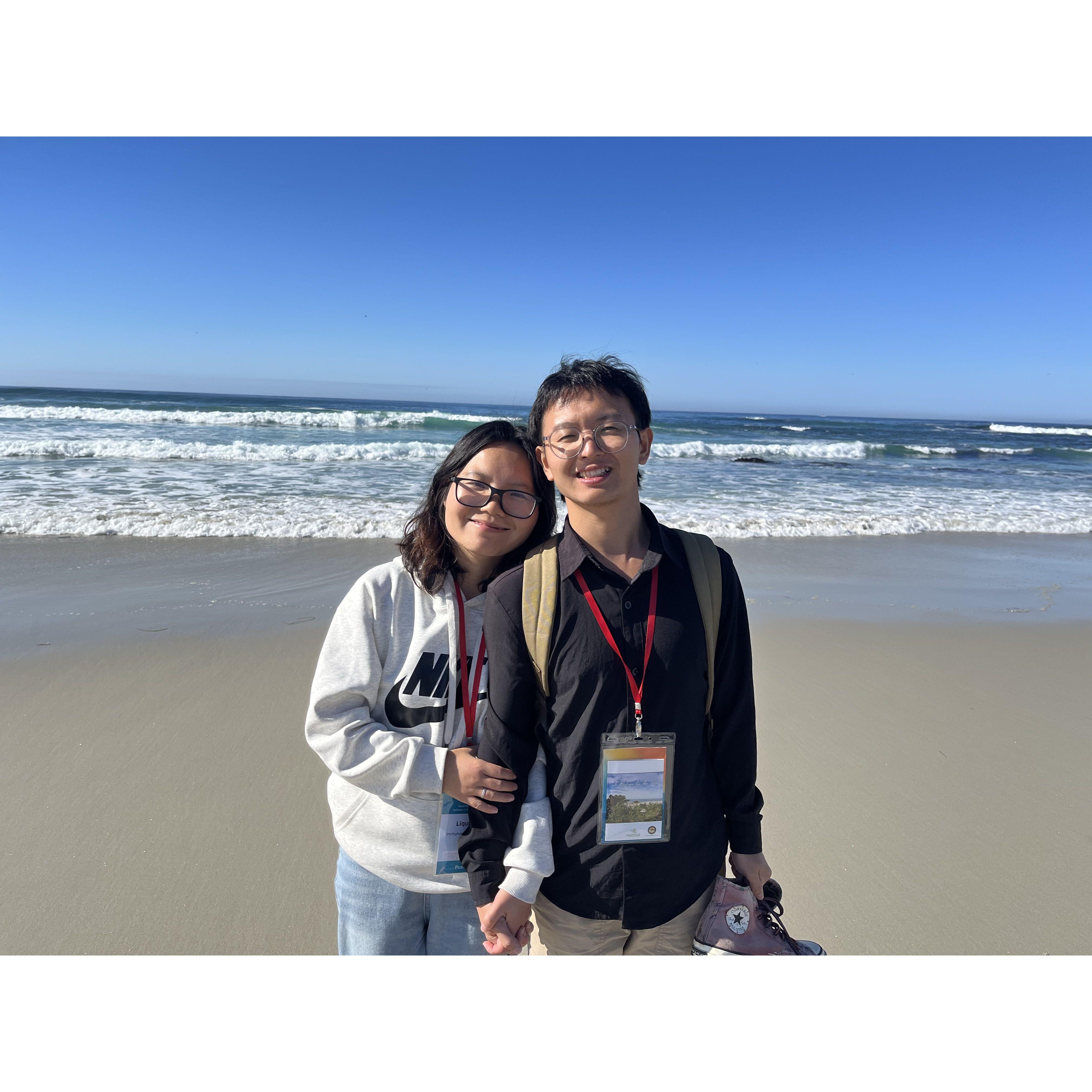 Walk in the beach after the conference.