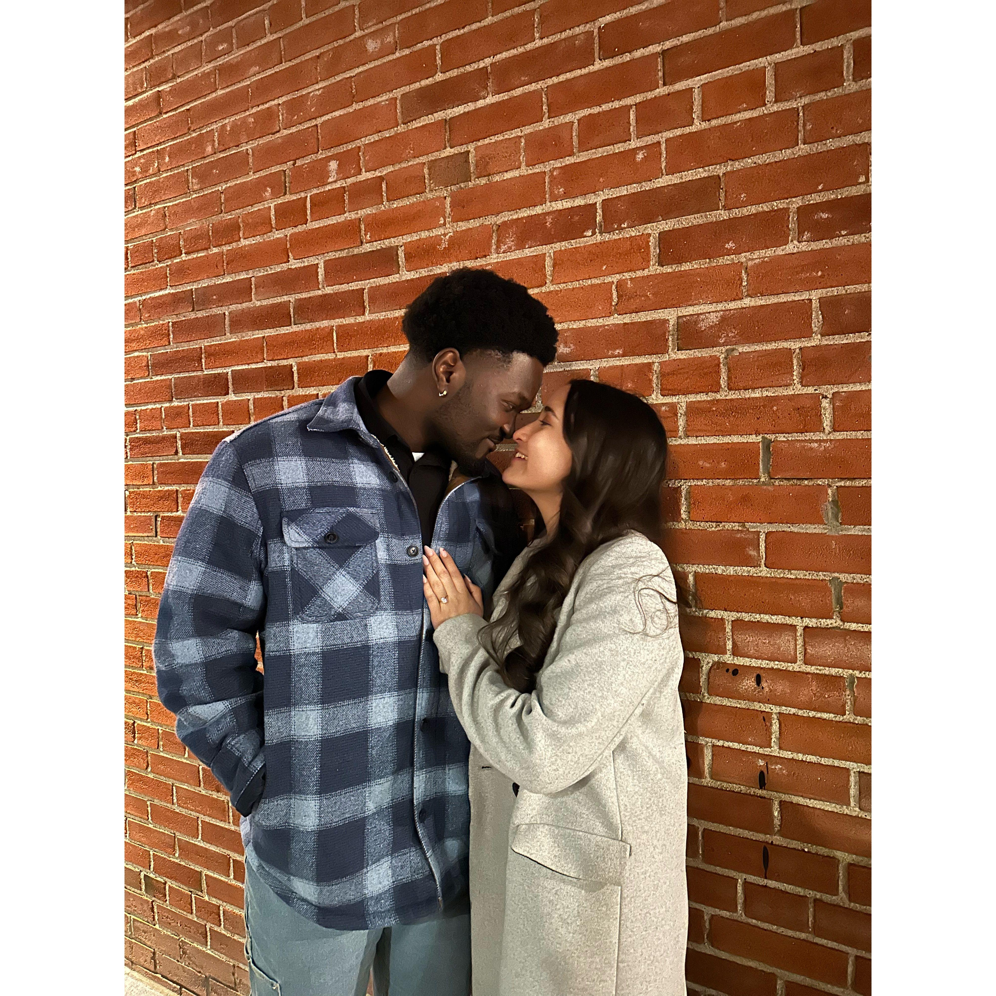 The night we got engaged!