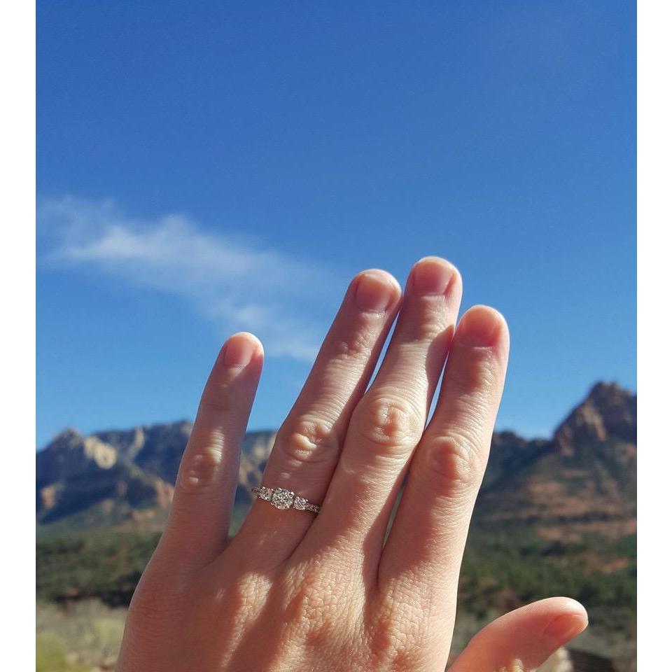 Beautiful ring with a red rock backdrop!