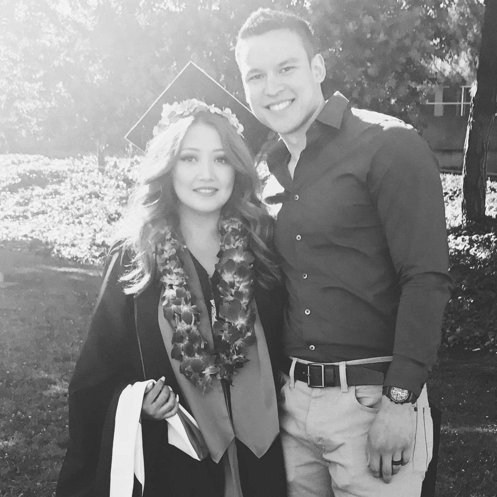 Addie's Masters graduation.