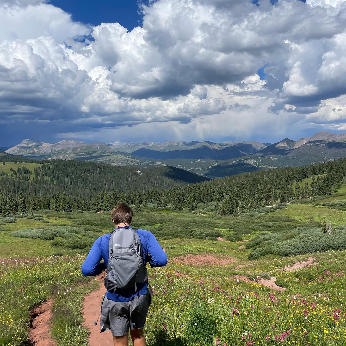 Kylee's hands-down favorite view ever. On the top of Engineer Mountain in Durango with her man by her side. Her happiest place in the world. They've been back to the mountain 3 times.