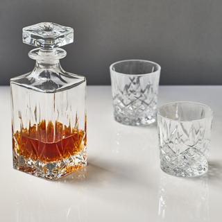 Marquis By Waterford Markham 3-Piece Decanter & Double Old Fashioned Glass Set