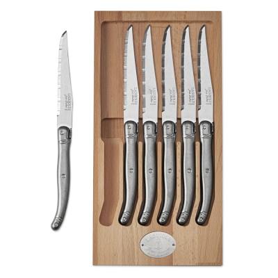 Laguiole Jean Dubost Vintage Steak Knife Set, Set of 6