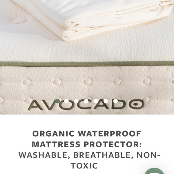 Organic Waterproof Mattress Protector- Queen