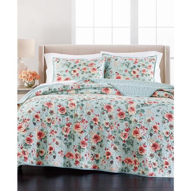 CLOSEOUT! Martha Stewart Collection Garden Floral King/Cal King Quilt, Created for Macy's