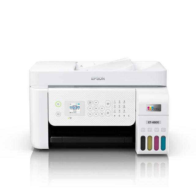 EcoTank ET-4800 All-in-One Color Inkjet Printer, Scanner, Copier - White