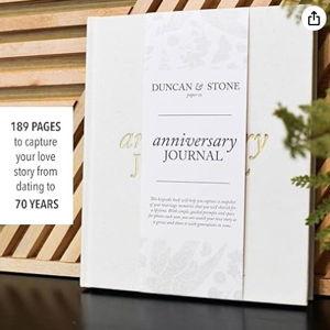 Wedding Anniversary Journal - Anniversary Journal for Couple - Wedding Notebook & More - Wedding Memory Book to Capture Moments(Ivory,189 Pages)