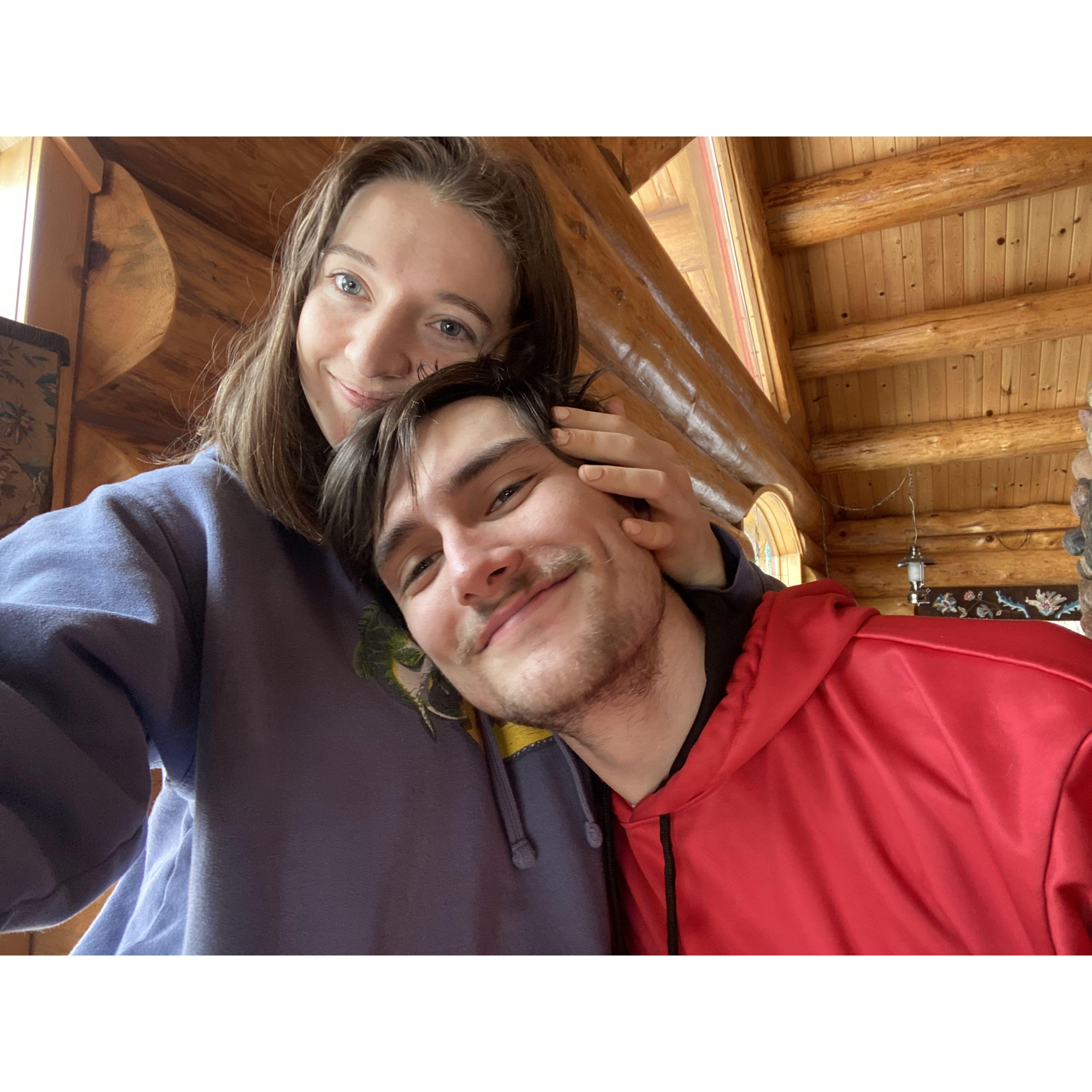Winter cabin weekend on Lake Vermillion!