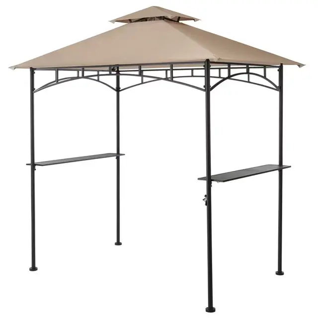 Heathermoore Outdoor Patio 8 ft. x 5 ft. Grill Gazebo