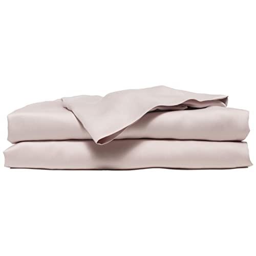 HotelSheetsDirect Bed Sheets Set - 1600 Thread Count, 4 Pieces (1 Flat, 1 Fitted Sheet, 2 Pillow Cases) - 100% Bamboo Sheet Sets, Queen - Light Pink