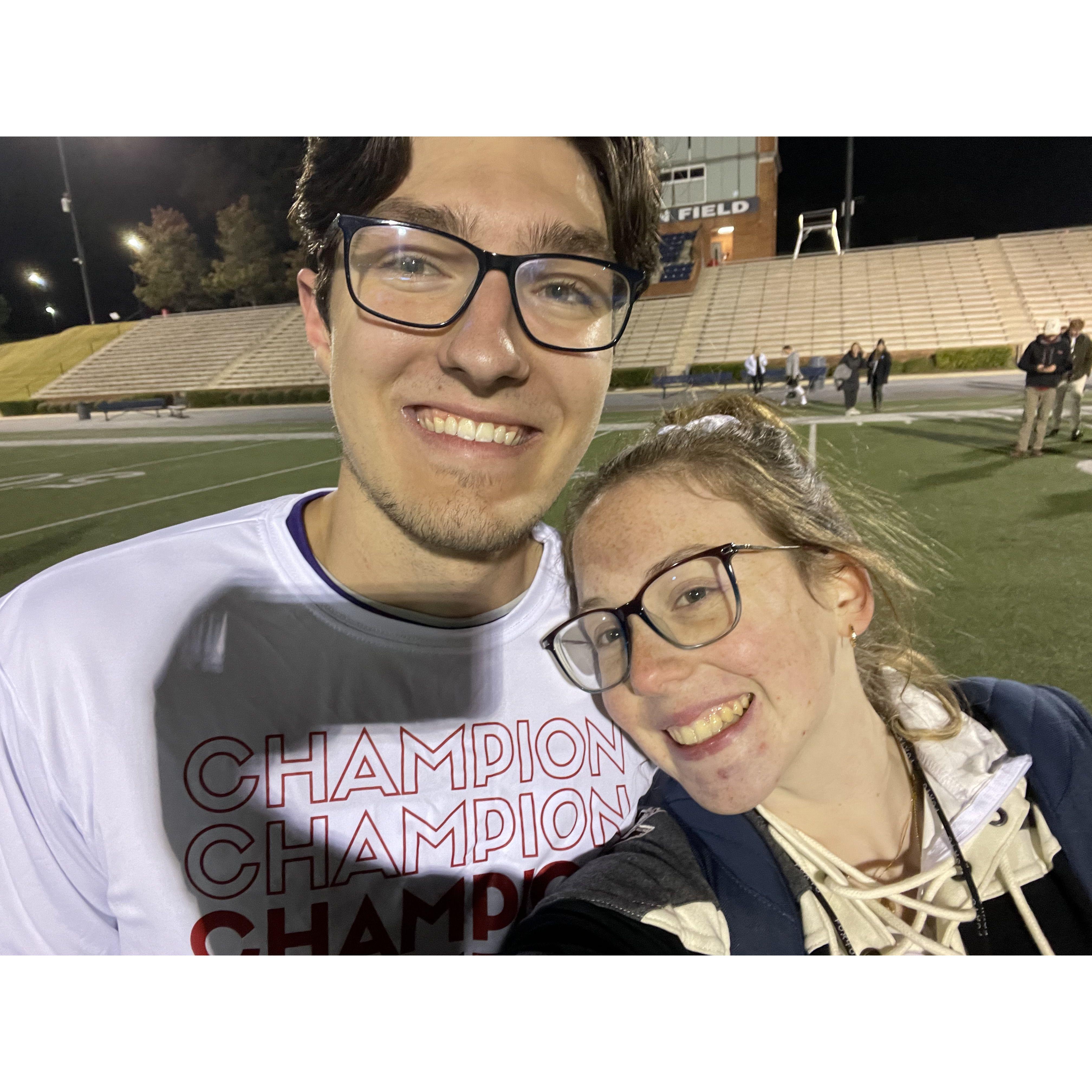 Oct. 20, 2022: Charlie's team wins flag football championship!