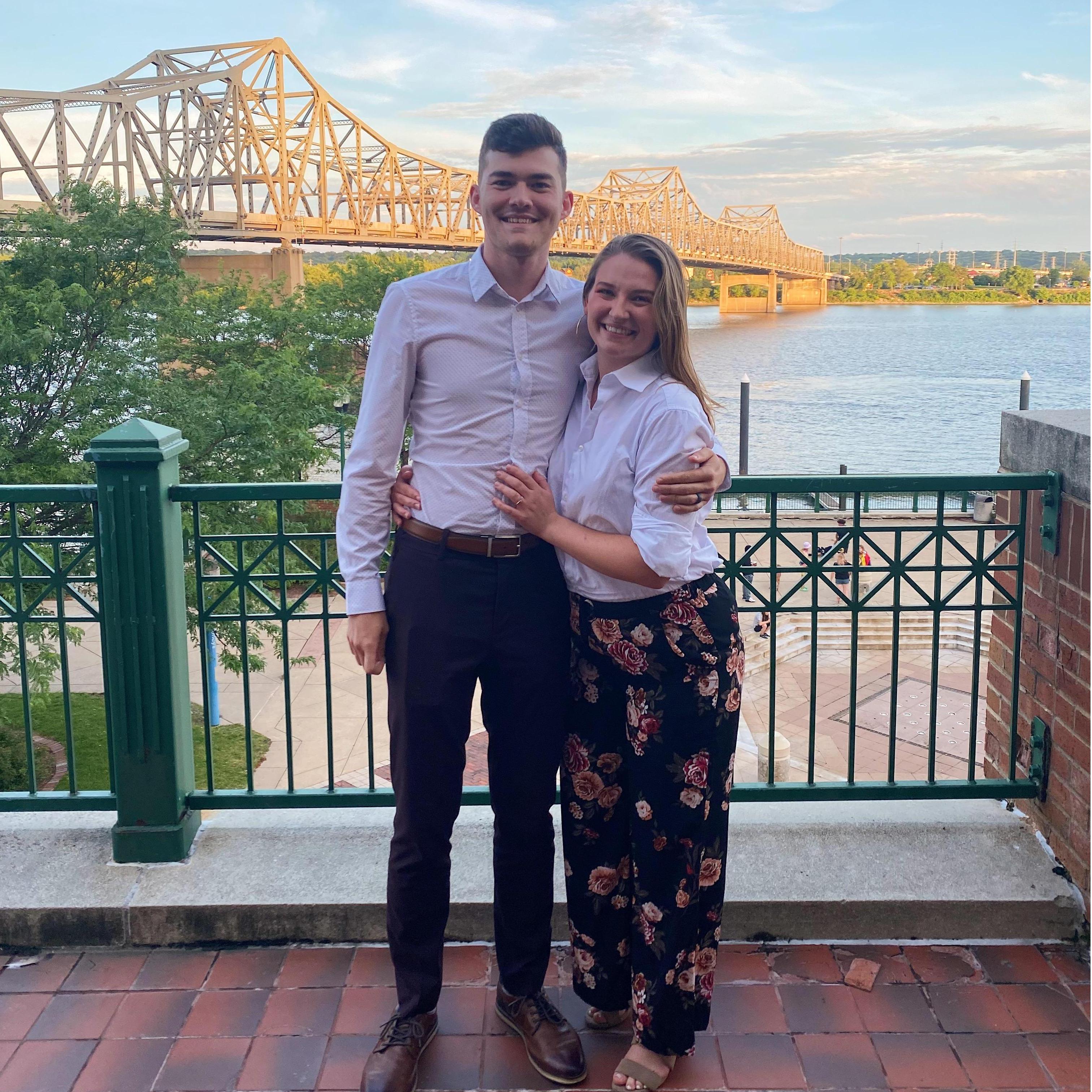 By the river front at Mrs. and Mr. Hisey's wedding, June 26th, 2021