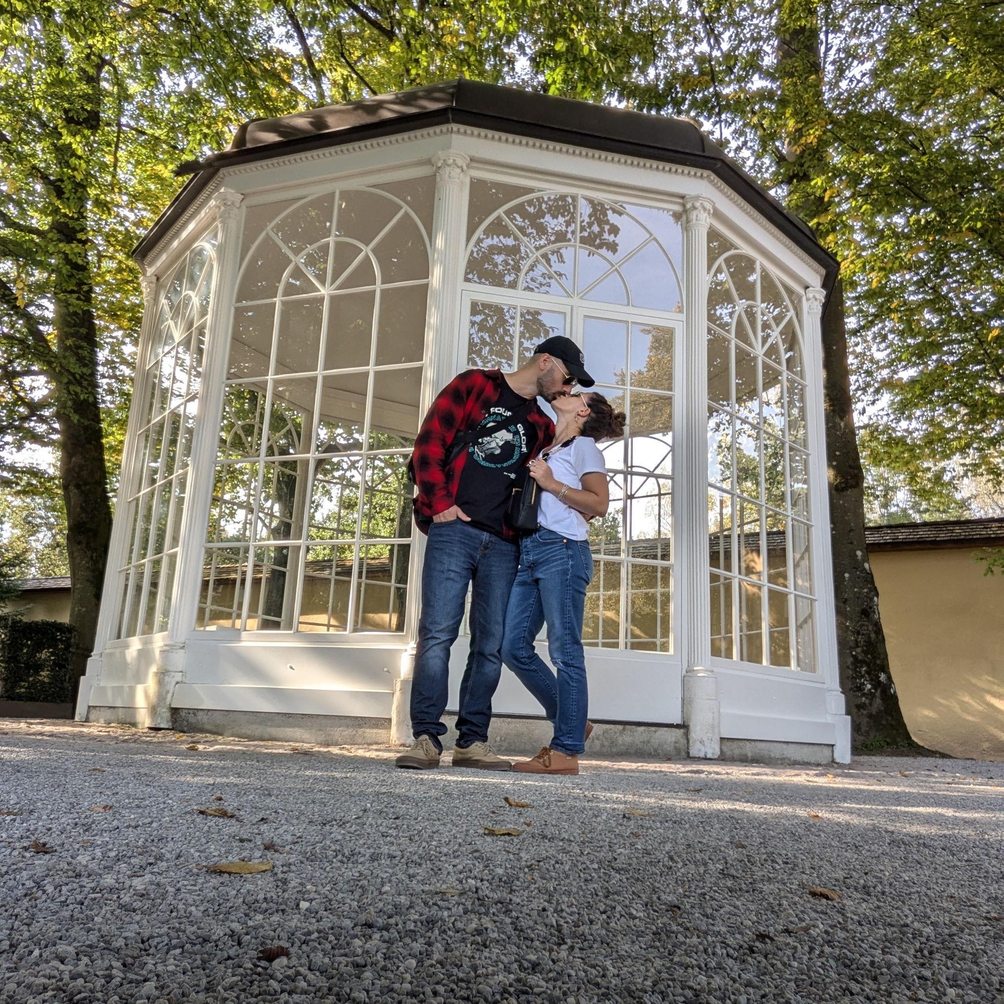 Gardens of Hellbrunn Palace; paving our own Sound of Music tour in Salzburg