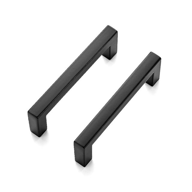 Ravinte 50 Pack Solid 3 Inch Center to Center Slim Square Bar Drawer Handles Kitchen Cabinet Handles Black Drawer Pulls Kitchen Cabinet Hardware Kitchen Handles Matte Black Cabinet Pulls