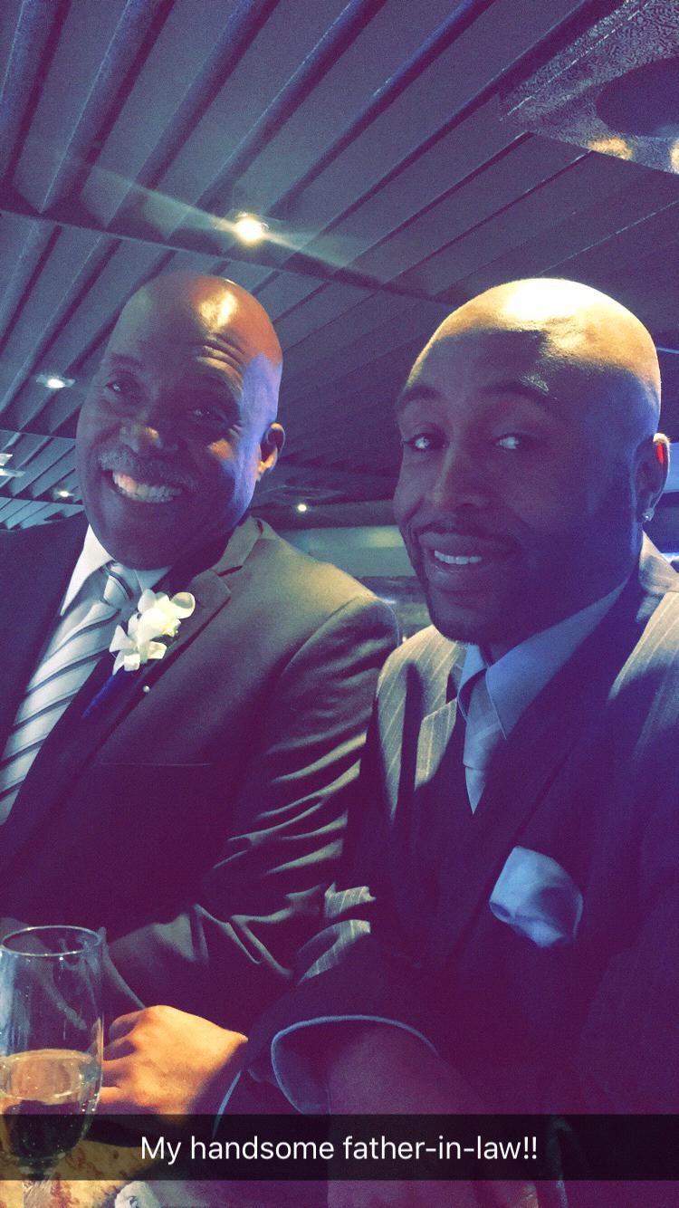 Devon and his Dad, Michael Radford at his sister’s wedding.