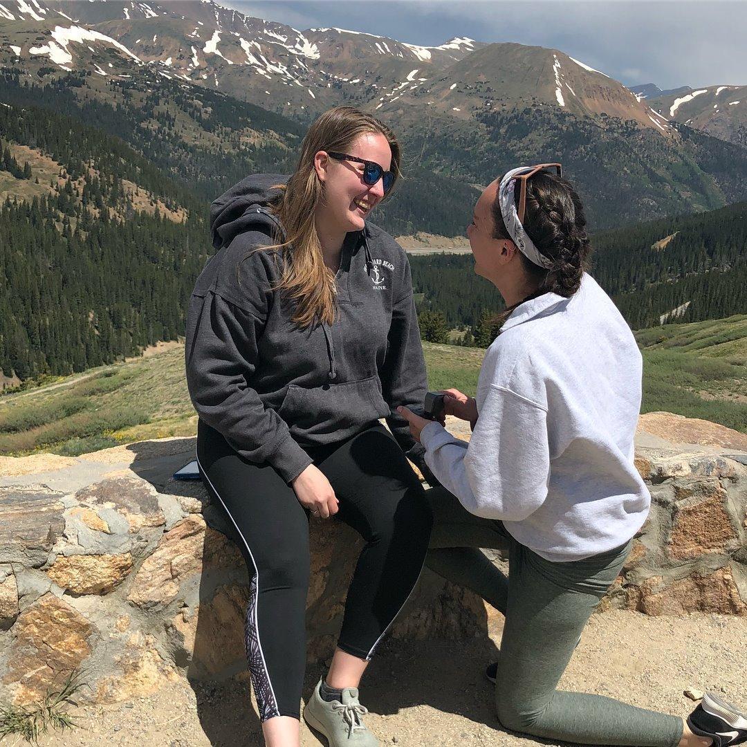 Laurel's proposal at the Continental Divide