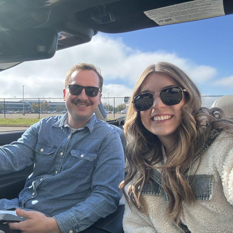 Rented a convertible mustang on a trip to Chicago!