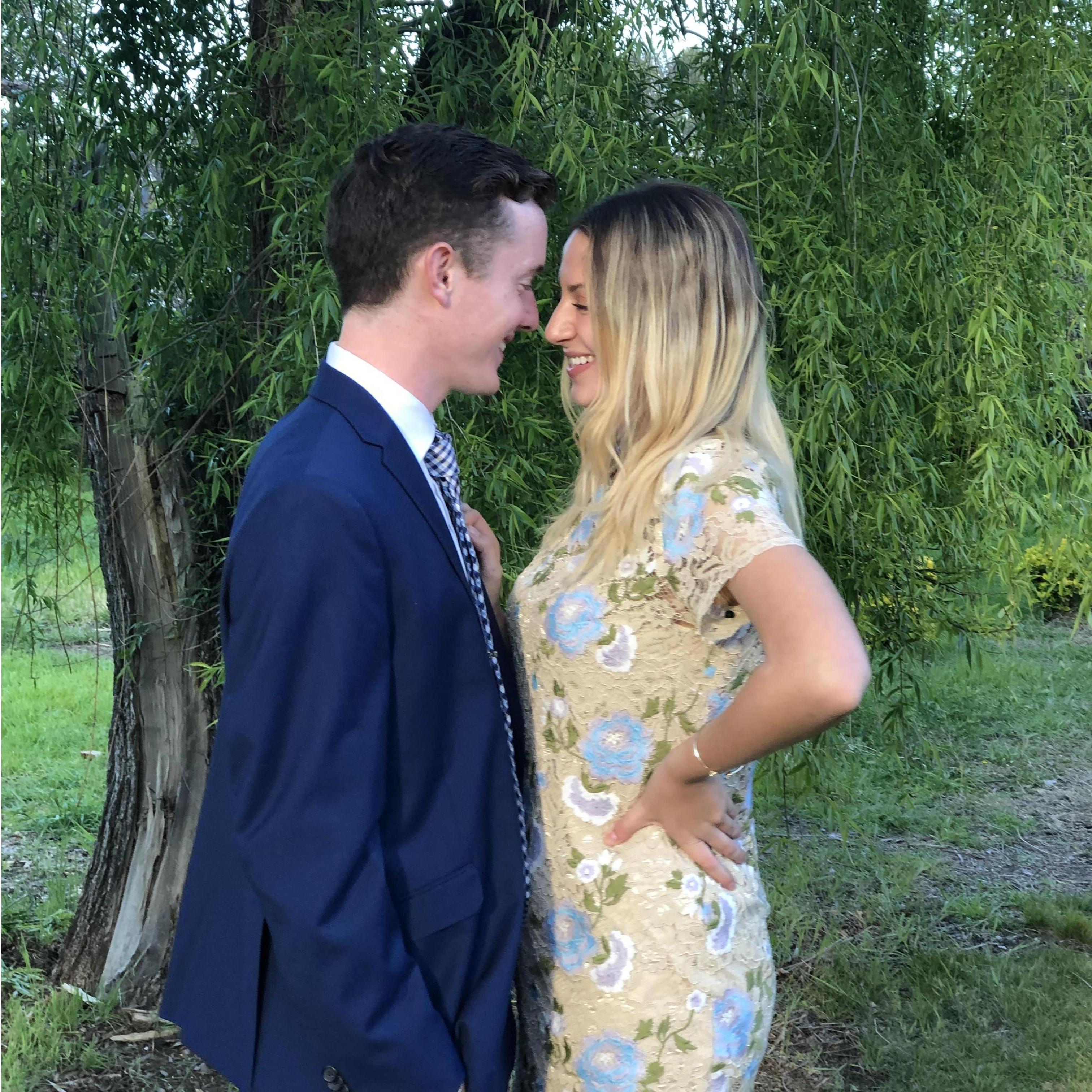 Our first wedding together.