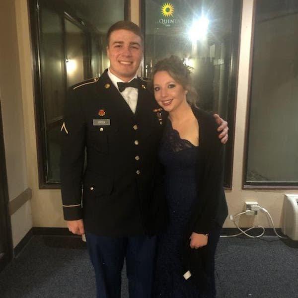 The one and only military ball we went to.