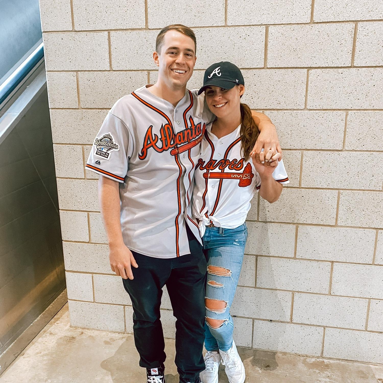 Our first braves game together & social media picture we posted together!