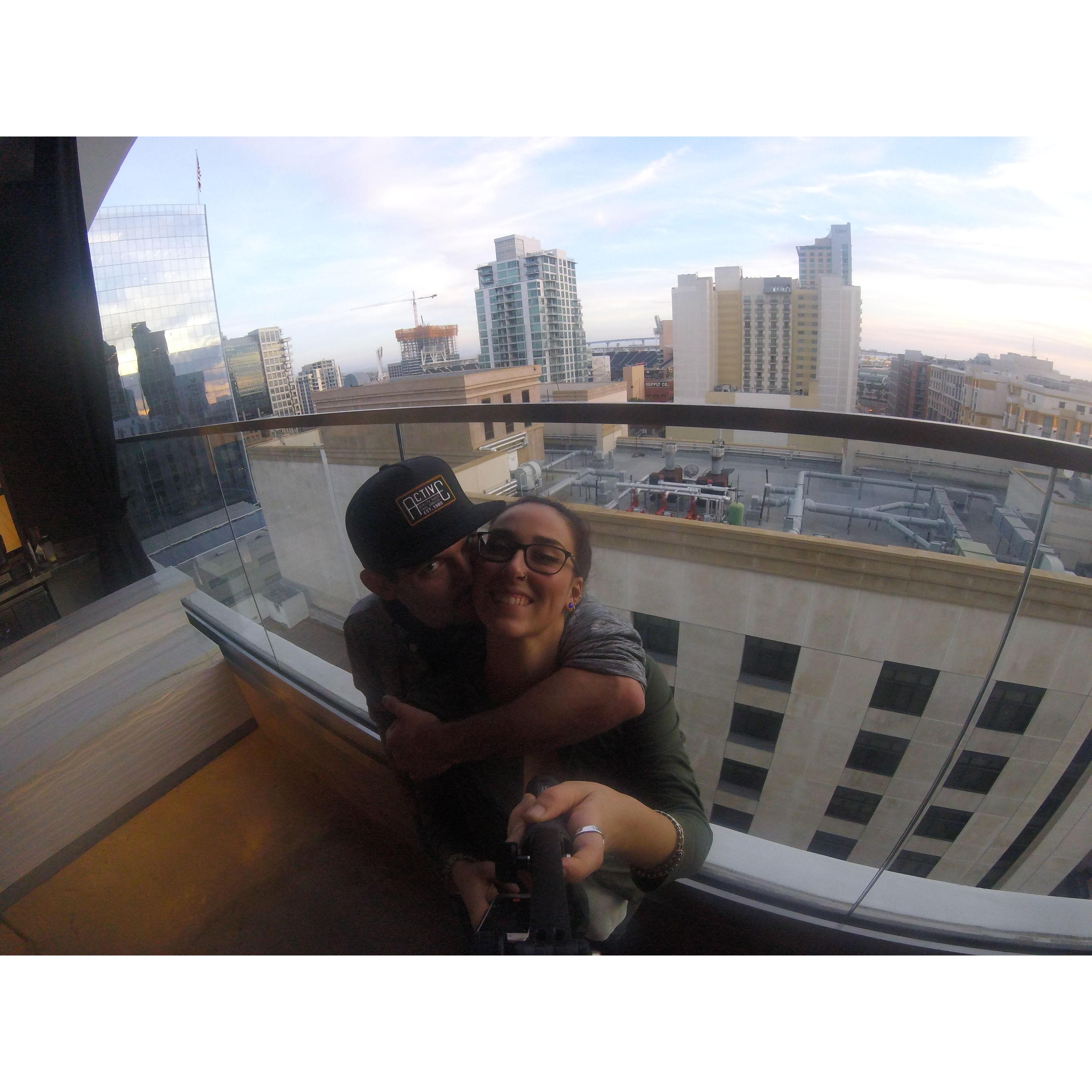 Our first Valentine's Day together - Gaslamp District, San Diego, CA