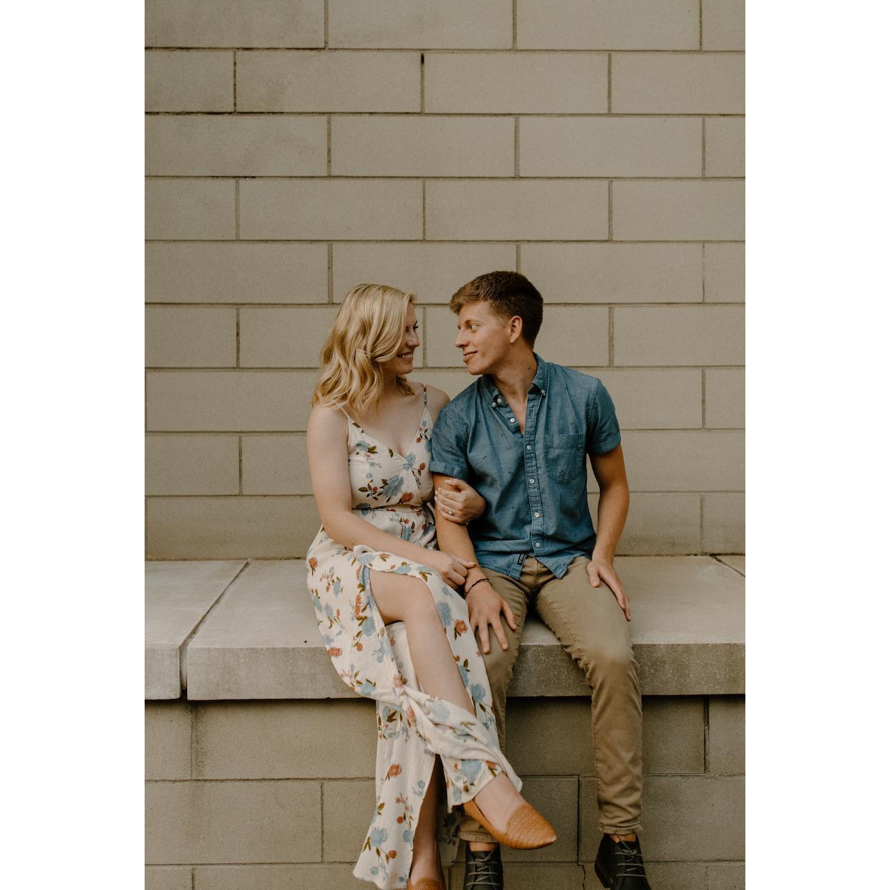 I am so lucky to have a man who looks at me the way he does. (Check out Aaron's engagement bracelet since he didn't get an engagement ring)